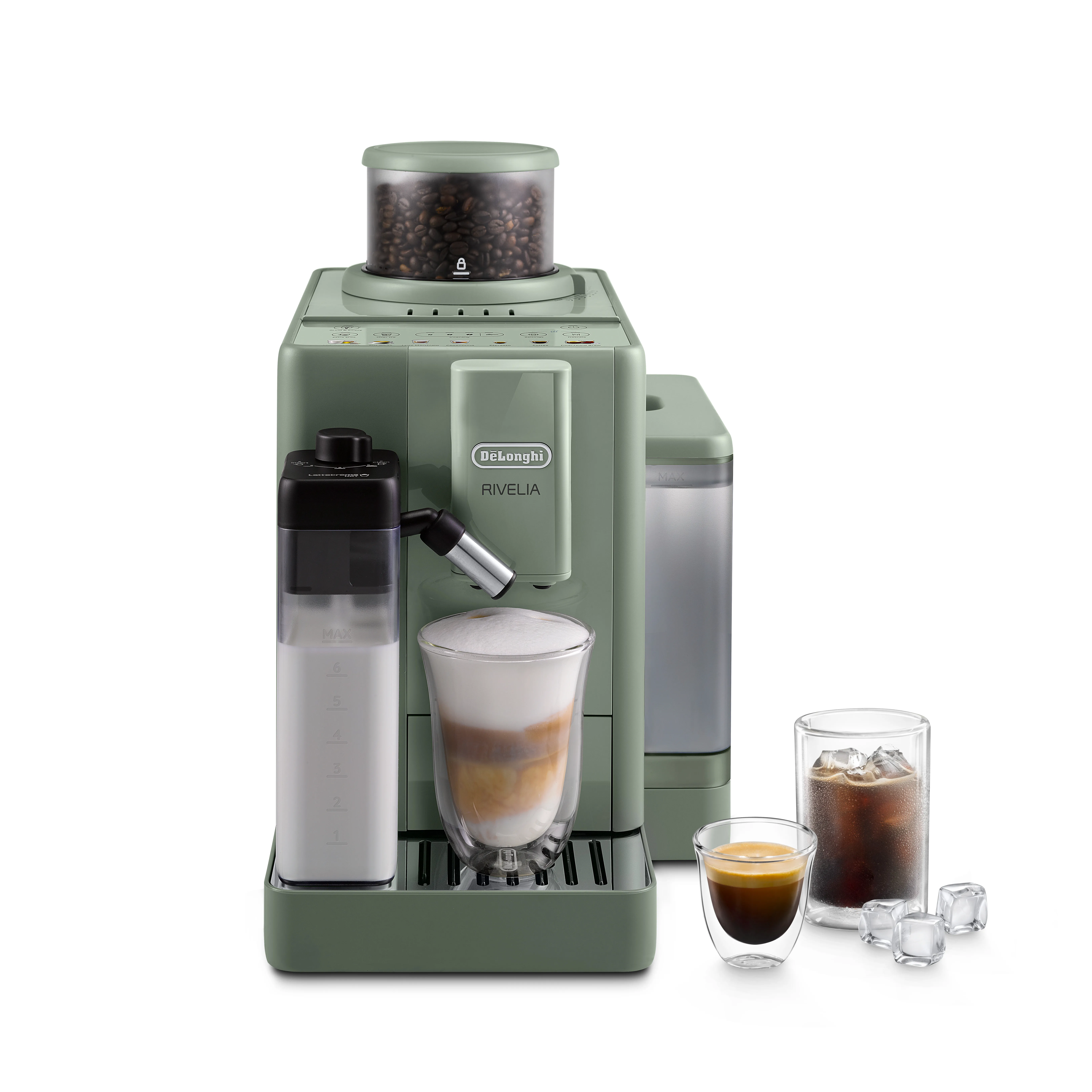 Ekspres DeLonghi Rivelia EXAM420.55GR Kawa na zimno Szerokość 24,5cm
