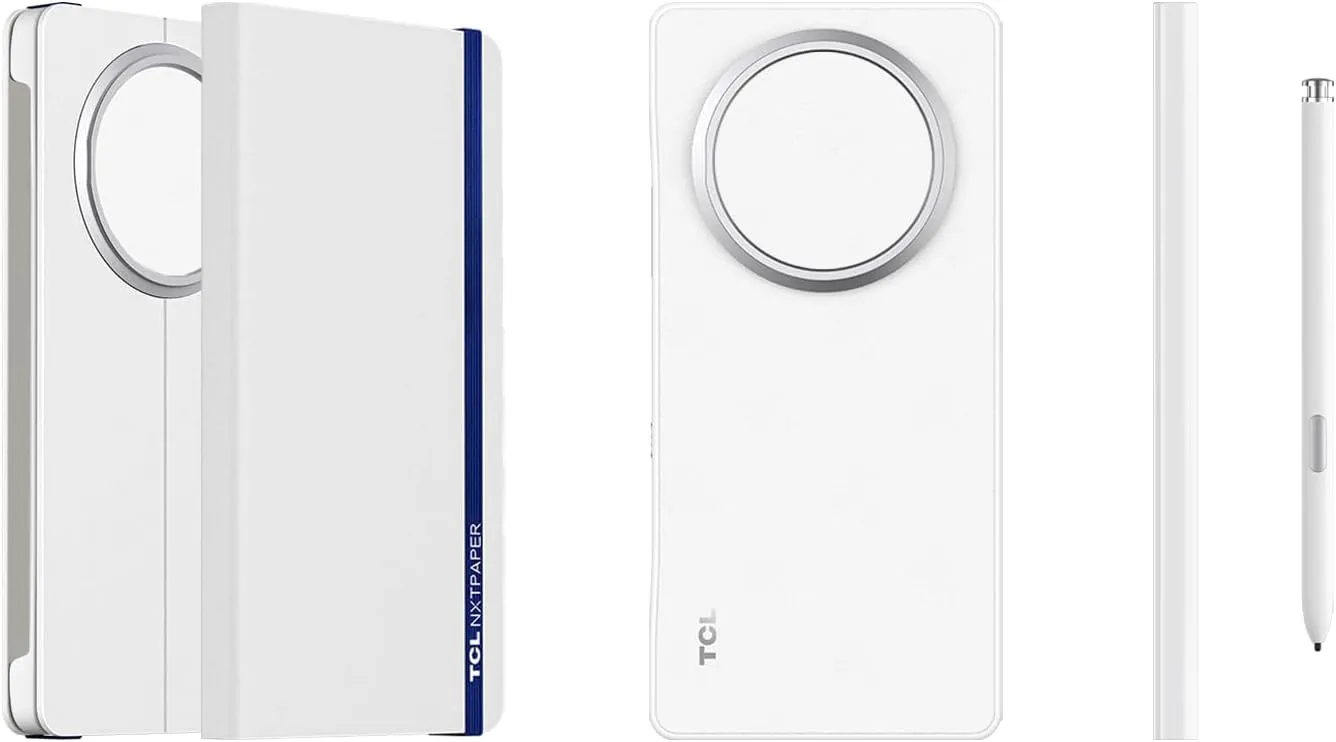 Etui TCL FCT951-2BLCEU2 Magnetic Flip Cover and Electromagnetic Pen do NXTAPER 60 Ultra Biały