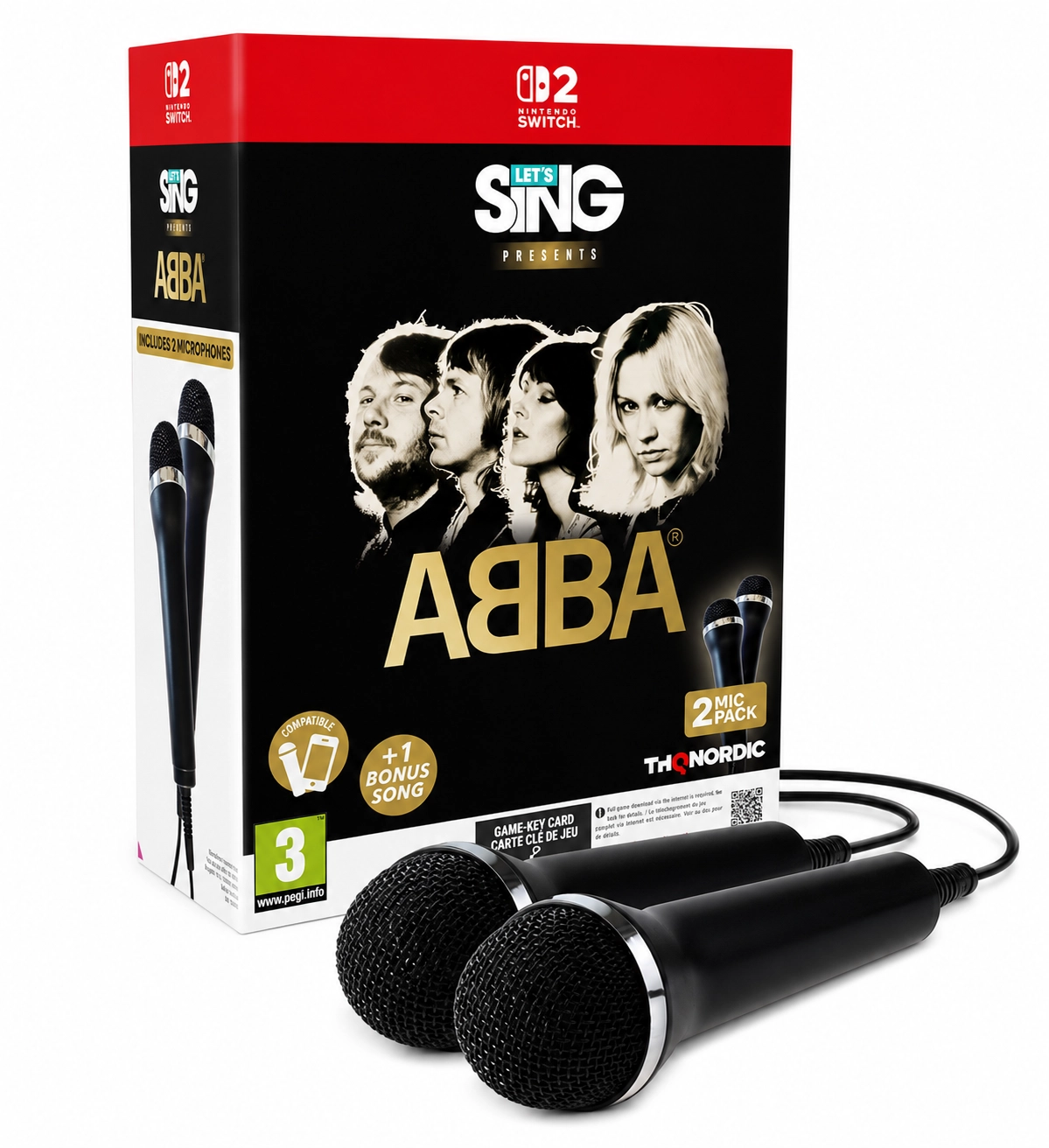 Let's Sing ABBA 2027 + 2 Mikrofony Gra na Nintendo Switch 2