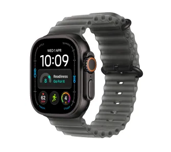 Apple Watch Ultra 4 GPS + Cellular koperta z tytanu czarny 49mm Pasek Ocean w kolorze półprzezroczystej czerni