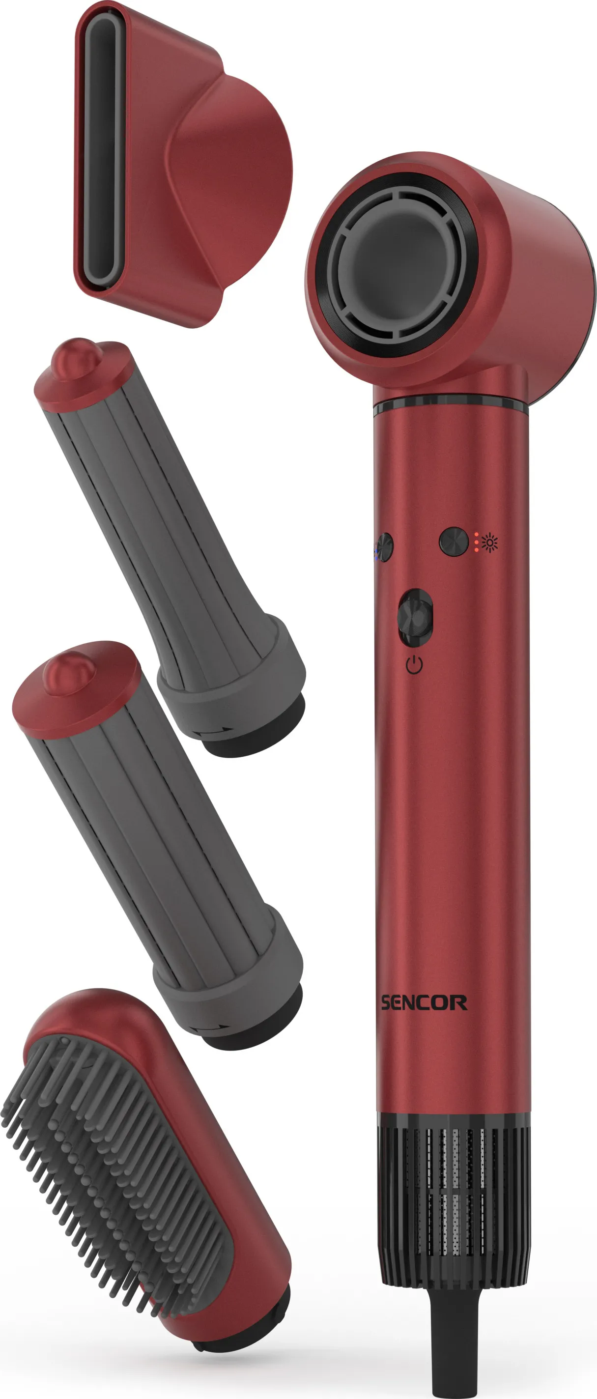Suszarko-lokówka Sencor SHS E912RD 1300W Jonizacja Zimny nawiew 4 poziomy temperatury