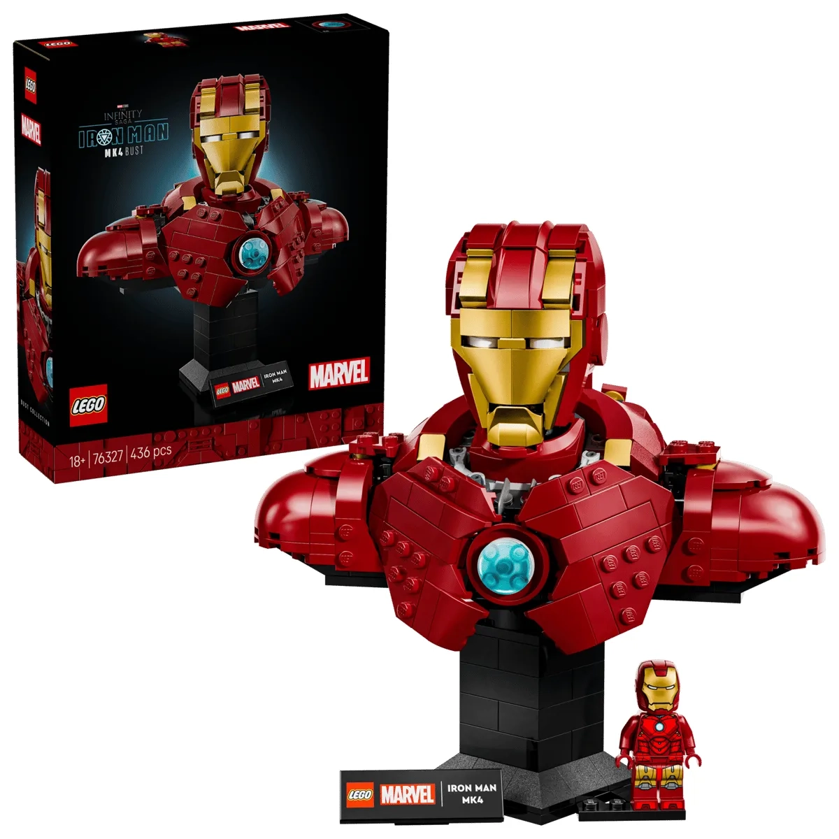 LEGO 76327 Marvel Popiersie Iron Mana MK4