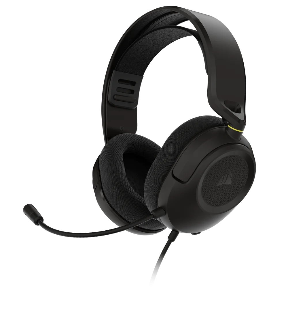 Słuchawki przewodowe z mikrofonem Corsair HS35 V3 Wired Carbon CA-9011399-WW Nauszne Czarny