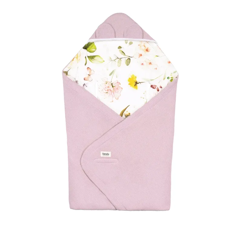 Otulacz do fotelika Lionelo Otulacz Travel Swaddle Pink Flower