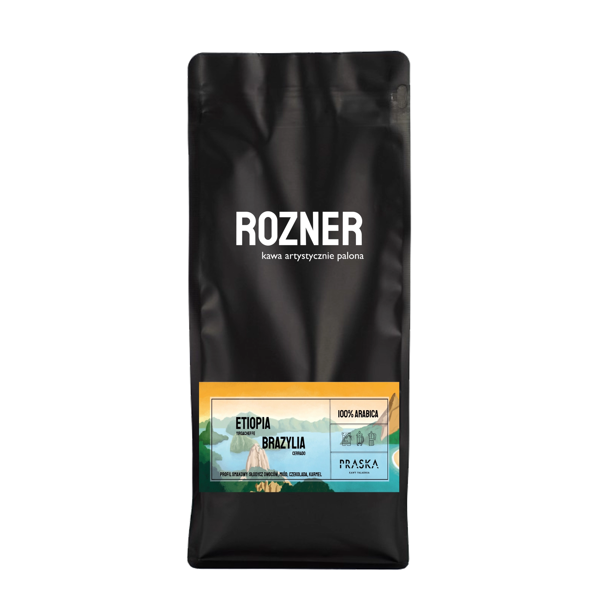 Kawa ziarnista Rozner Brazylia Etiopia 1kg