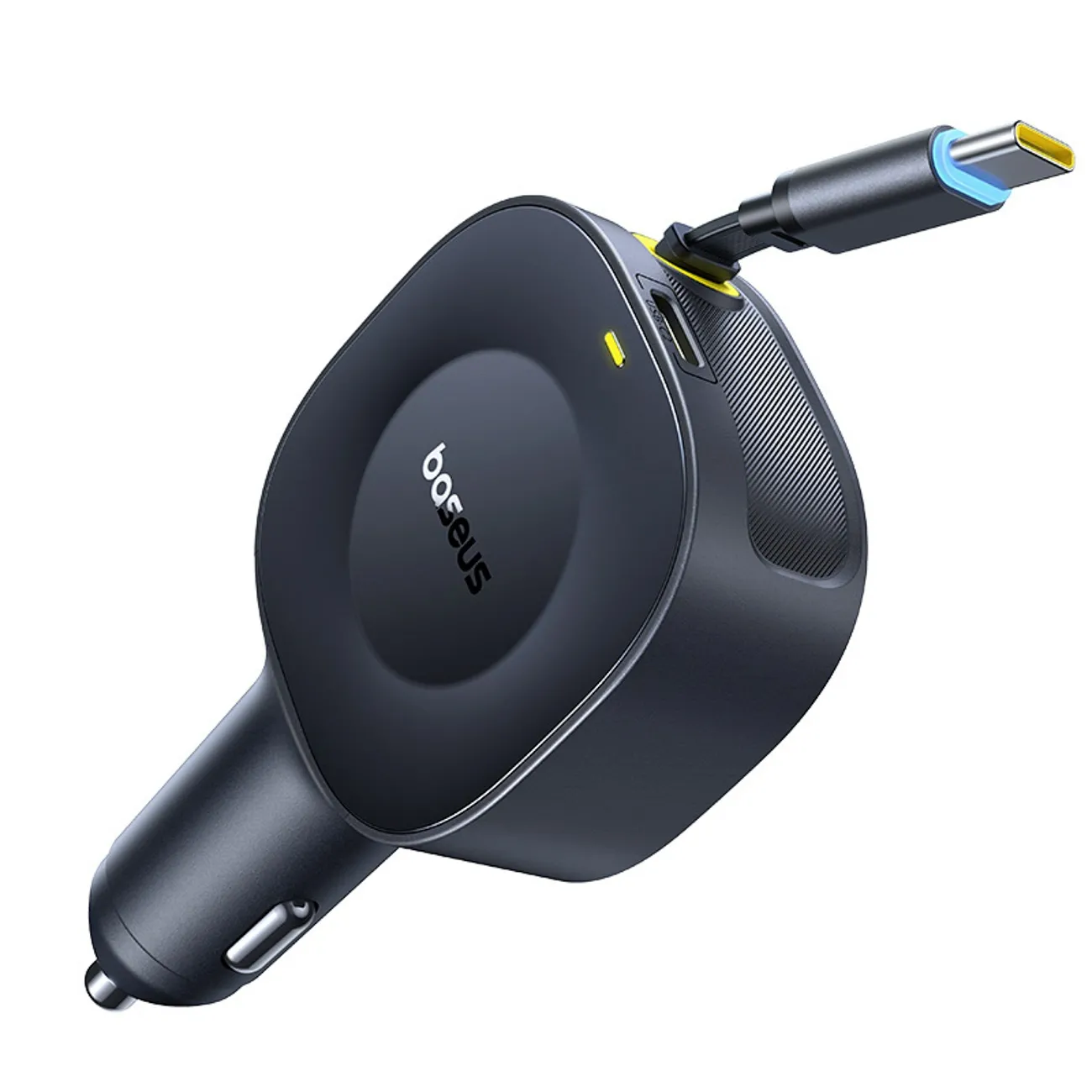 Ładowarka samochodowa Baseus PrimeTrip VR2 30W ze zwijanym kablem USB-C Czarny