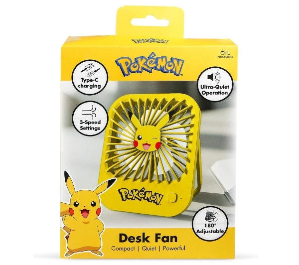 OTL Technologies Desk Fan - Pokemon Pickachu