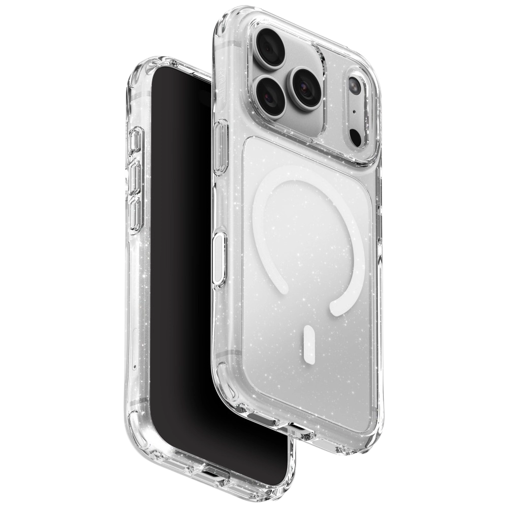 Etui UNIQ LifePro Xtreme do iPhone 18 Pro / 17 Pro Magclick Charging Przezroczysty-Brokat