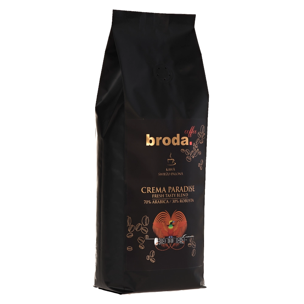Kawa ziarnista Broda Coffee Crema Paradise Fresh Tasty Blend 500g