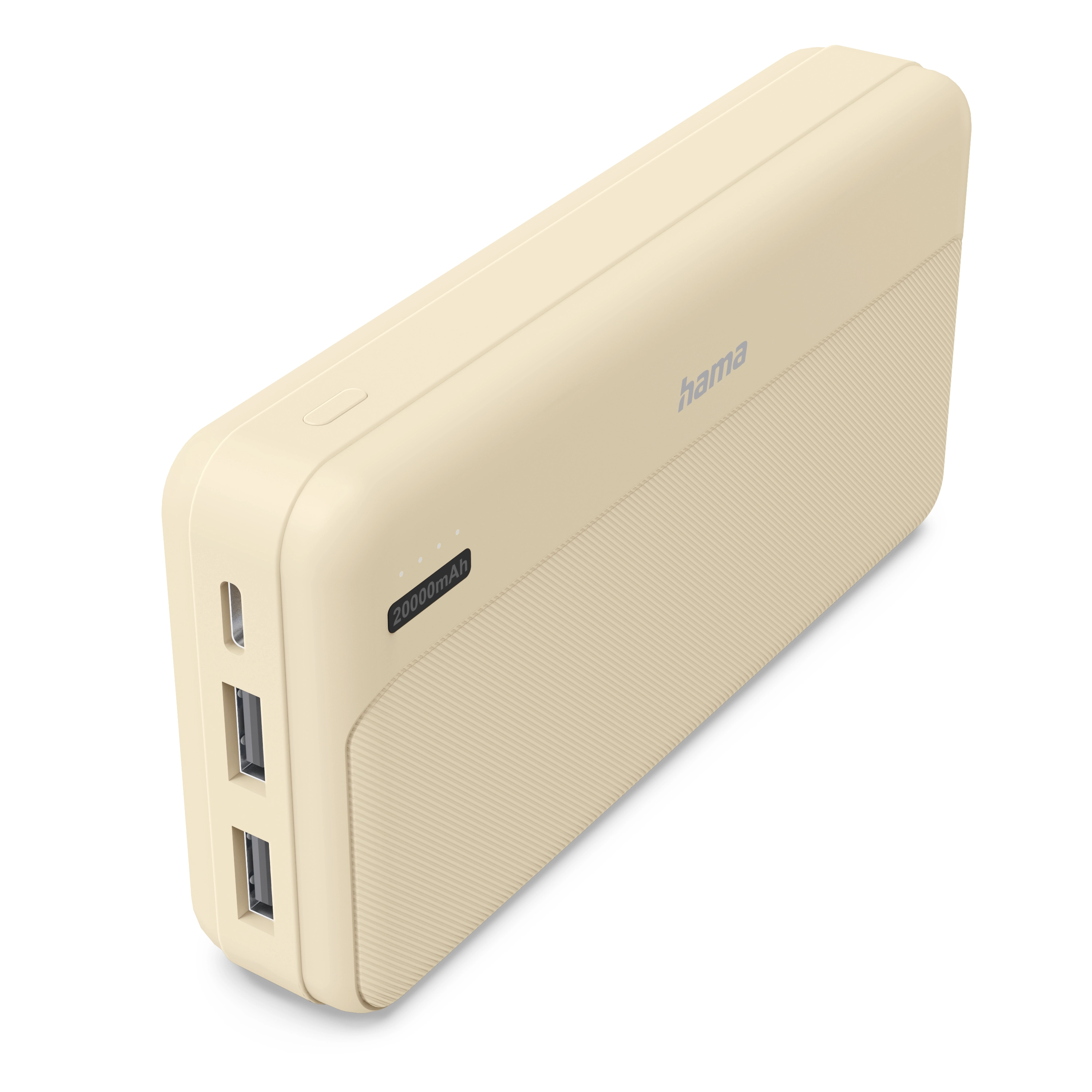 Powerbank Hama Power Pack Pocket 20 20000mAh 10,5W Beżowy