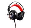 Słuchawki przewodowe z mikrofonem FlashFire SW-100 Nauszne Czarno-czerwony