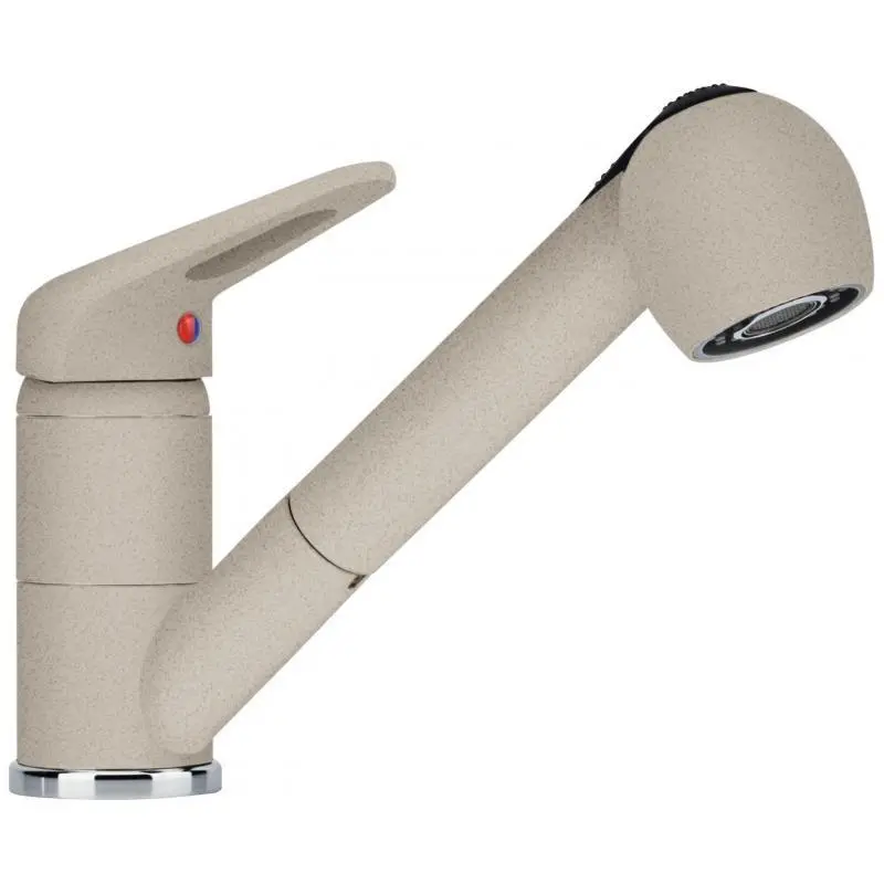 Bateria Franke Prince II Pull-Out Spray Orzech Mosiądz