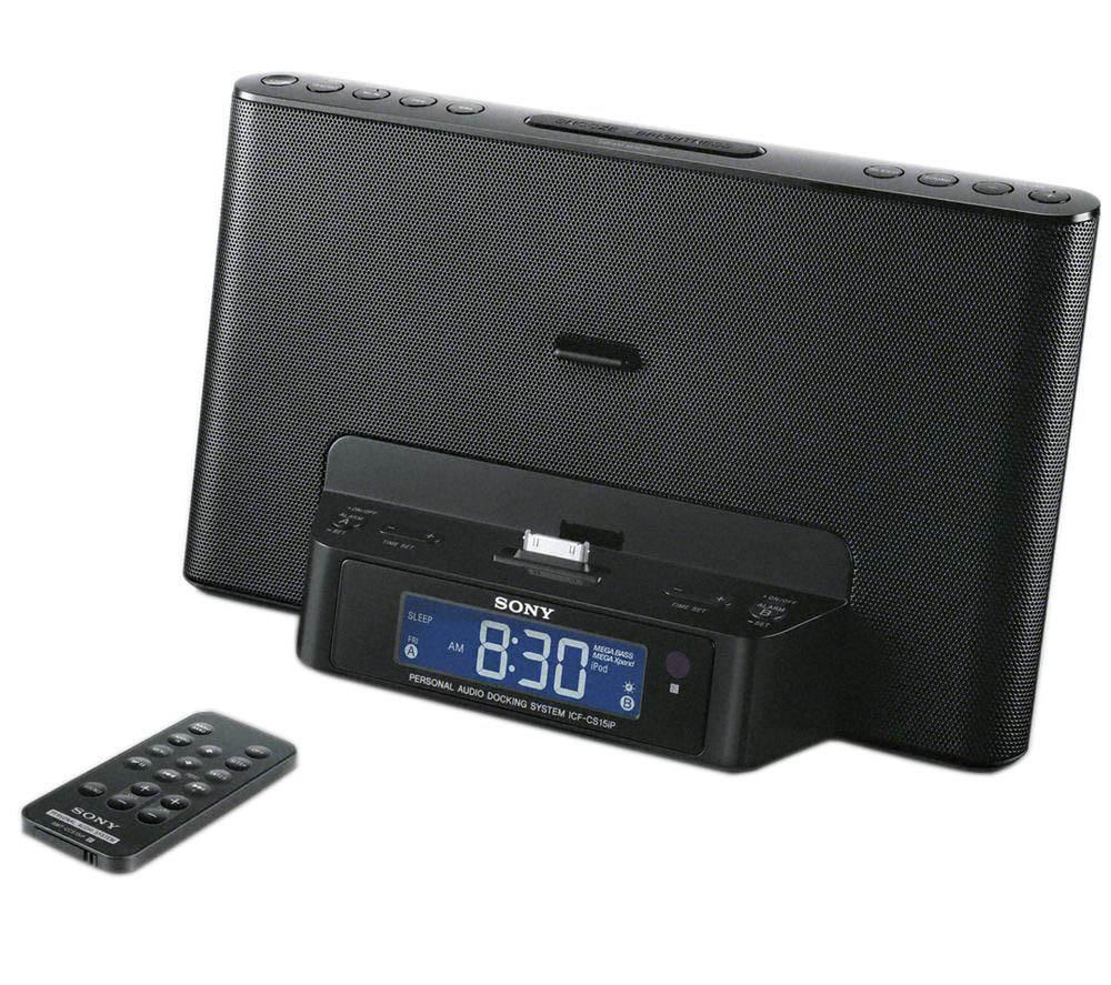 Radiobudzik Sony ICF-DS15IP (czarny)