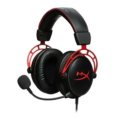 Słuchawki przewodowe z mikrofonem HyperX Cloud Alpha HX-HSCA-RD/EM Nauszne Czarno-czerwony