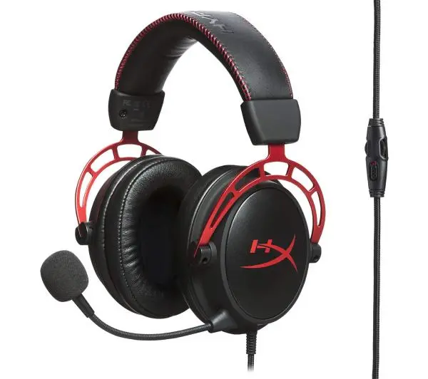 HyperX Cloud Alpha HX-HSCA-RD/EM Nauszne Czarno-czerwony