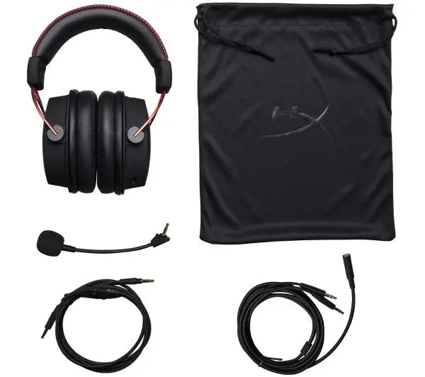 HyperX Cloud Alpha HX-HSCA-RD/EM Nauszne Czarno-czerwony