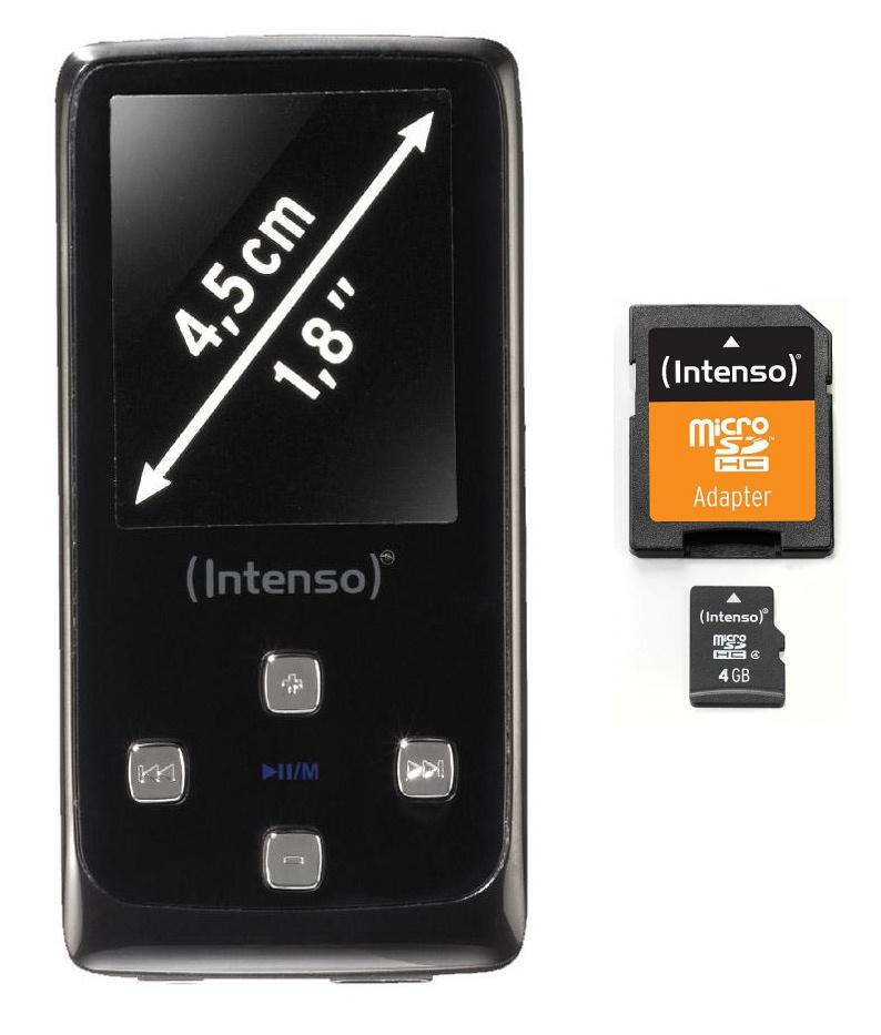 Odtwarzacz Intenso Jumper 1,8" 4GB + karta microSD 2GB