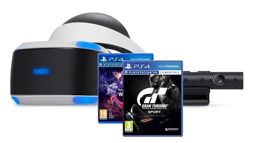 Sony PlayStation VR + PlayStation 4 Camera v2 + Gran Turismo Sport + VR Worlds