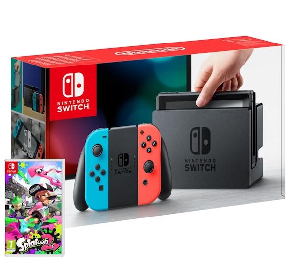 Nintendo Switch Joy-Con (czerwono-niebieski) + Splatoon 2