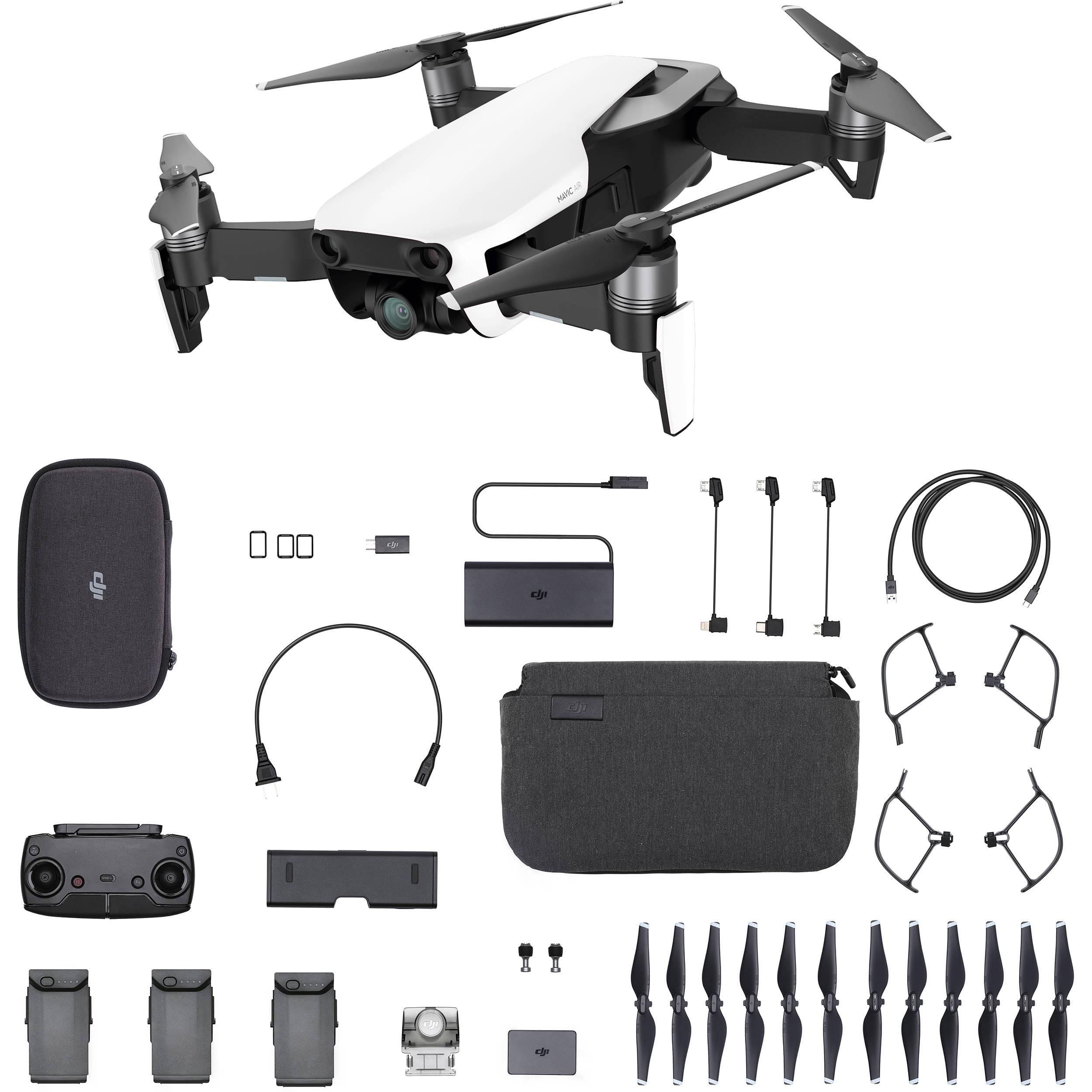 dji mavic air fly more combo ドローン Dron DJI Mavic Air Fly More Combo (Arctic White) - Opinie
