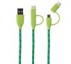 Kabel Boompods DUSBCGRN 2w1 microUSB+USB C (zielony)
