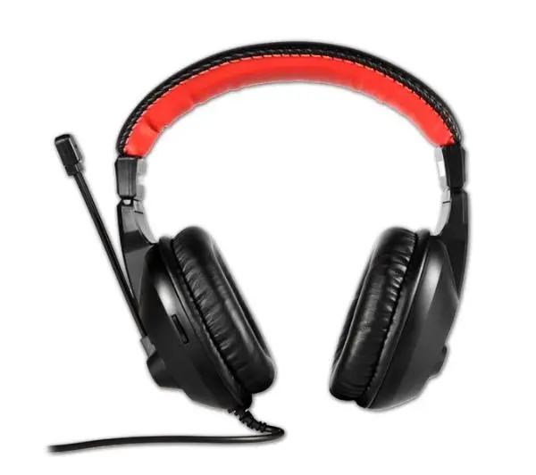 E-BLUE Conqueror EHS011BK Nauszne Czarno-czerwony