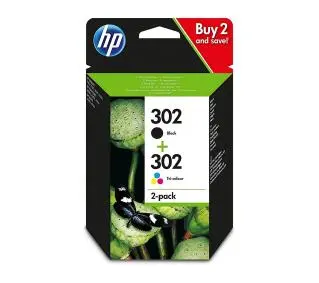 HP Combo Pack X4D37AE nr 302 BK+CL Czarny+Kolor 7,5 ml