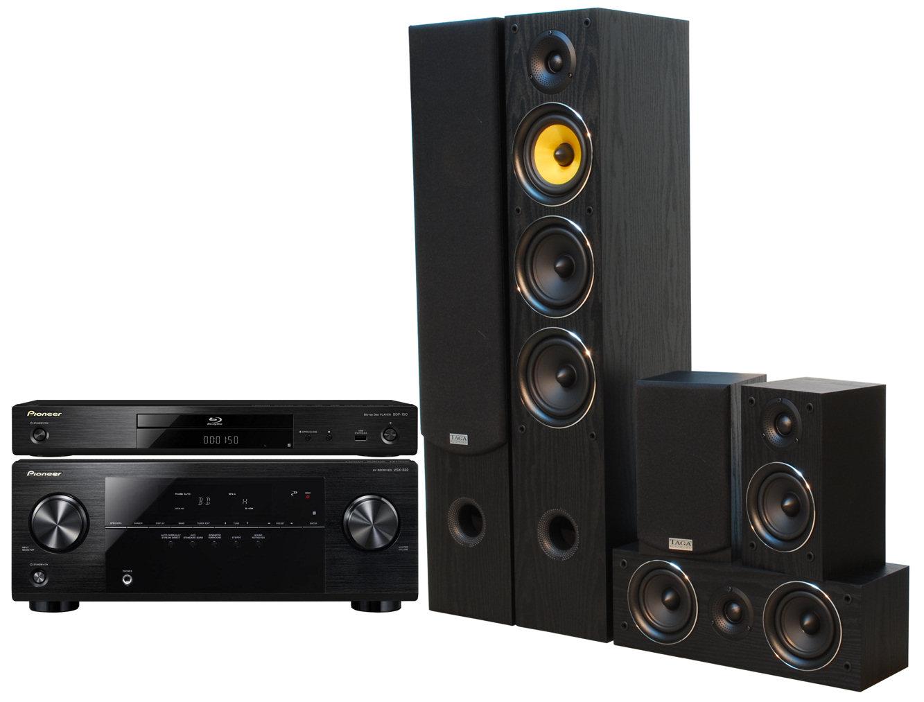 Zestaw kina Pioneer BDP-150K, VSX-322K, Taga Harmony TAV-506 v.2 (czarny)