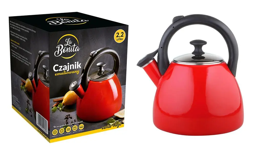 Czajnik La Bonita Rojo 2,2l Indukcja