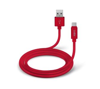 Kabel SBS TECABLPOLOTYPECR USB typ C silikon POLO 1m Czerwony