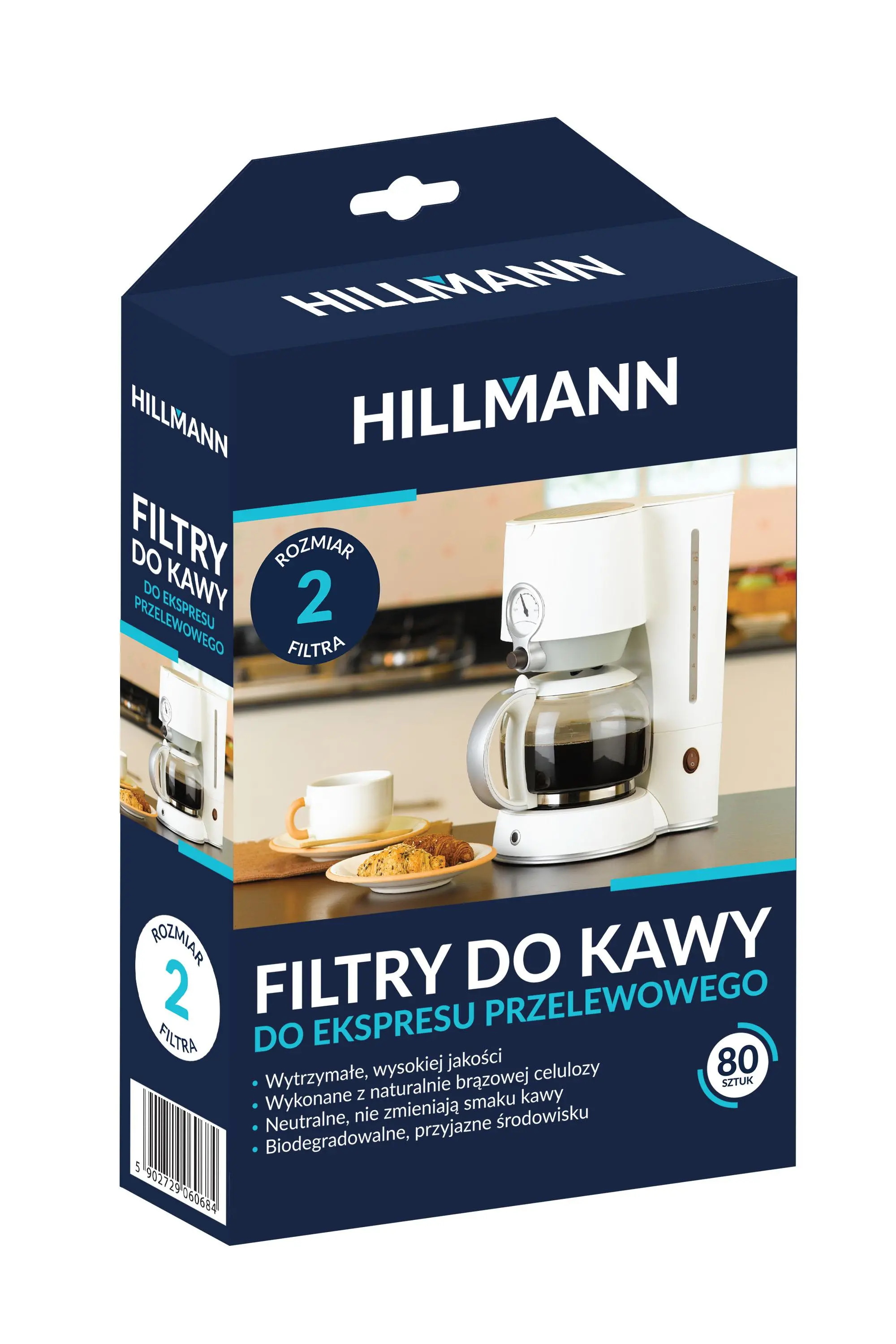 Filtry do kawy HILLMANN 2  80szt.