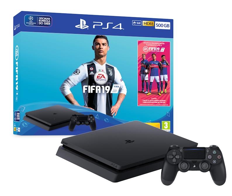 Konsola Sony PlayStation 4 Slim 500GB + FIFA 19