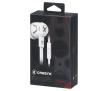 Słuchawki przewodowe Cresyn C450s - dokanałowe - mikrofon - biały