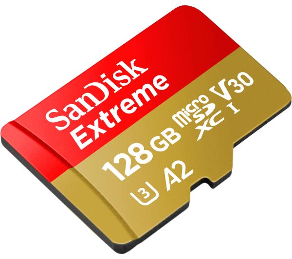 SanDisk microSDXC 128GB Extreme U3 V30 UHS-I A2 160/90MB/s 