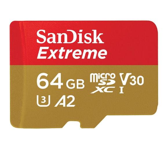karta pamięci SanDisk microSDXC 64GB Extreme U3 V30 UHS-I 160/60 MB/s