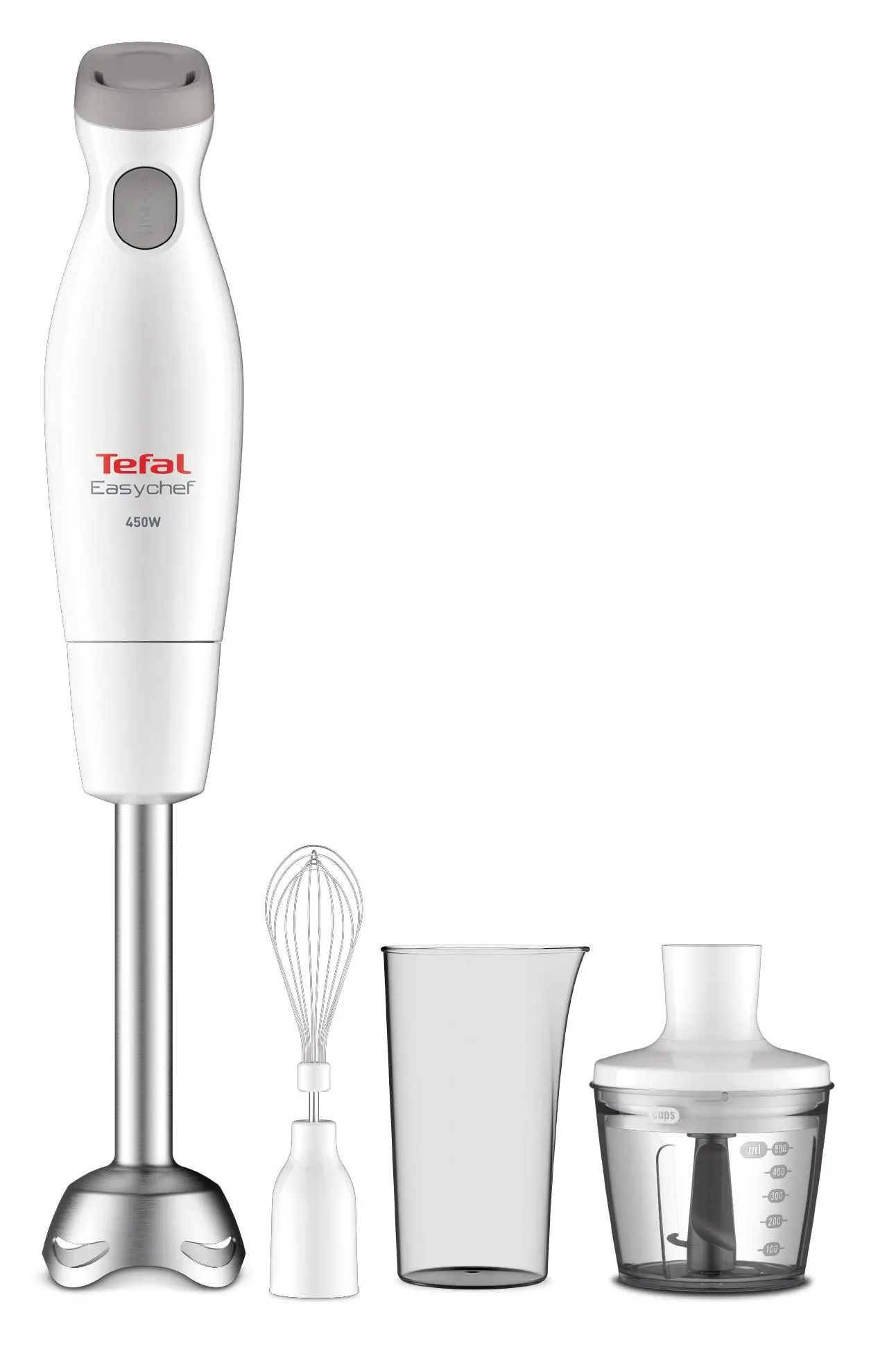 Blender Tefal EASYCHEF 3w1 HB453138 450W Rozdrabniacz Końcówka do ubijania