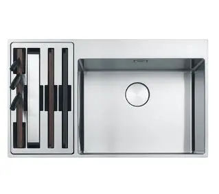 Franke Box Center BWX 220-54-27 Komora z lewej strony Stalowy Srebrny - DRUGI -30%, ALBO 4-TY -80% - Kup na Raty - RRSO 0%