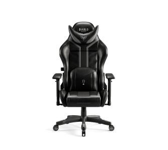 Fotel Diablo Chairs X-Ray 2.0 Normal Size Gamingowy do 136kg Skóra ECO Czarno-szary