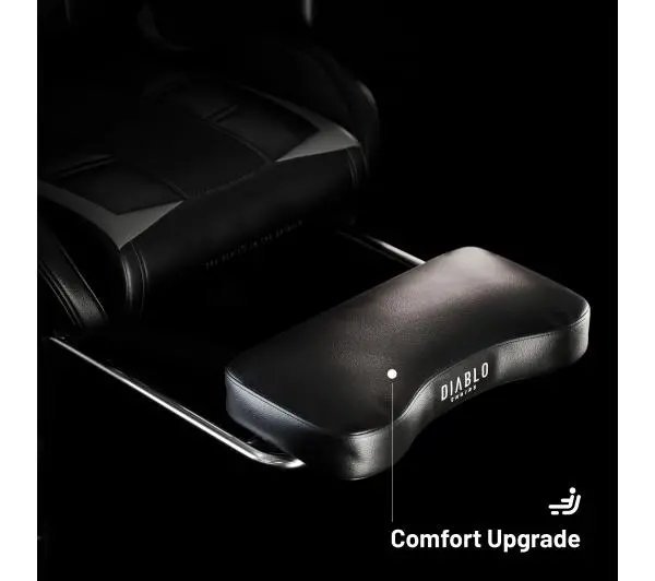 Diablo Chairs X-Ray 2.0 Normal Size Gamingowy do 136kg Skóra ECO Czarno-szary - Kup na Raty - RRSO 0%