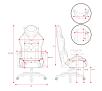 Fotel Diablo Chairs X-Ray 2.0 Normal Size Gamingowy do 136kg Skóra ECO Czarno-czerwony
