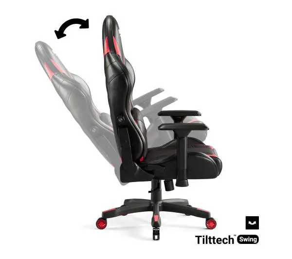 Diablo Chairs X-Ray 2.0 Normal Size Gamingowy do 136kg Skóra ECO Czarno-czerwony - Kup na Raty - RRSO 0%