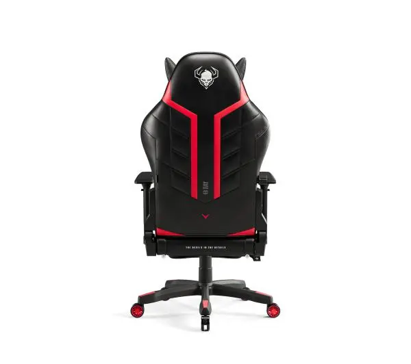 Diablo Chairs X-Ray 2.0 Normal Size Gamingowy do 136kg Skóra ECO Czarno-czerwony - Kup na Raty - RRSO 0%