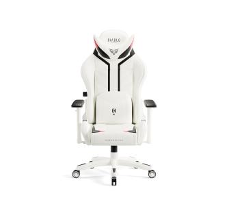 Fotel Diablo Chairs X-Ray 2.0 Normal Size Gamingowy do 136kg Skóra ECO Biało-czarny