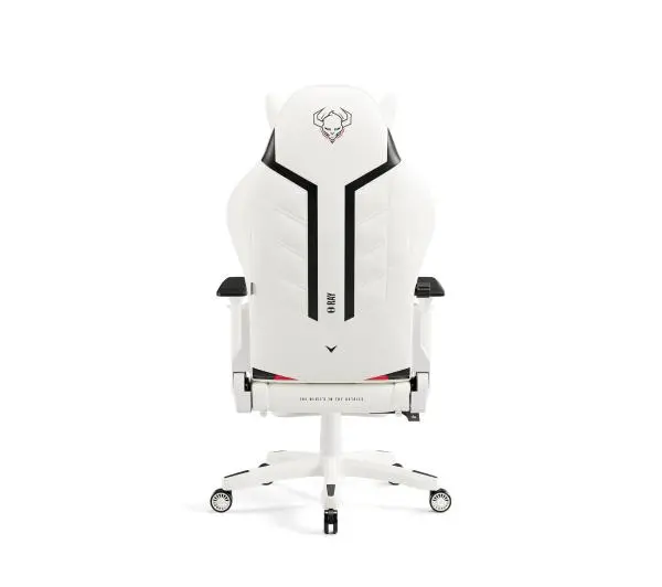 Diablo Chairs X-Ray 2.0 Normal Size Gamingowy do 136kg Skóra ECO Biało-czarny - Kup na Raty - RRSO 0%