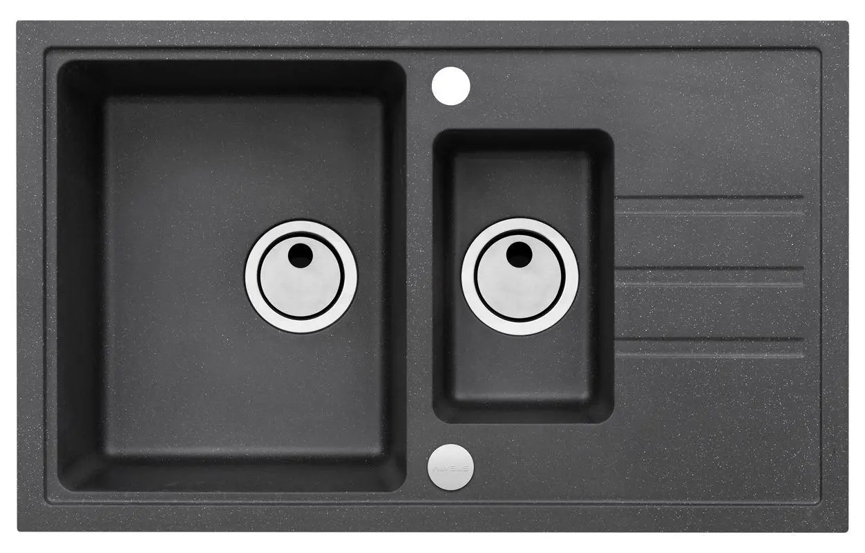 Zlewozmywak Alveus Intermezzo 70 1307091 Granitowy Czarny