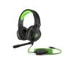 Słuchawki przewodowe z mikrofonem HP Pavilion Gaming 400 4BX31AA Nauszne Czarno-zielony