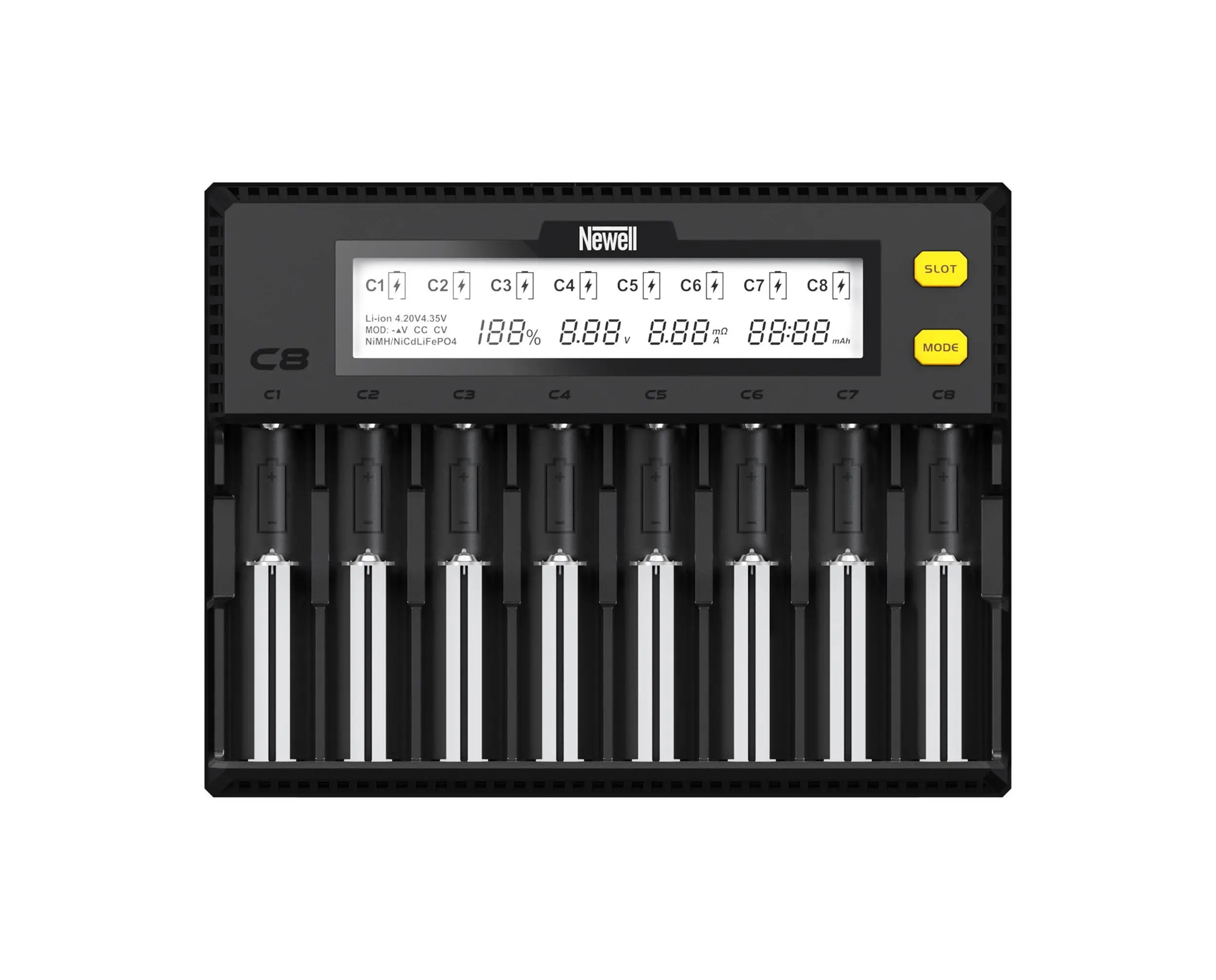 Ładowarka Newell Smart C8 do akumulatorów NiMH/Li-Ion