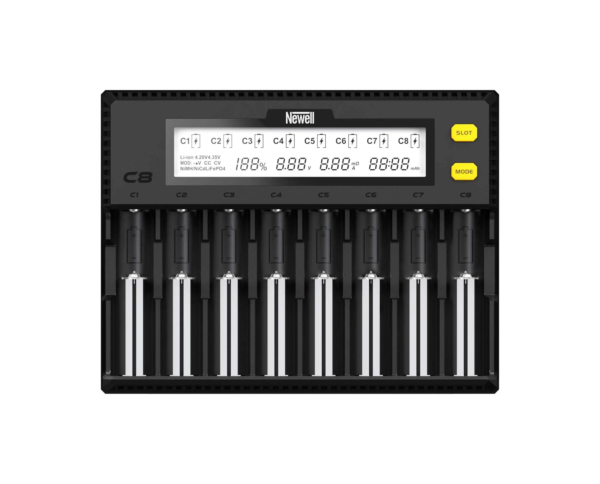 Ładowarka Newell Smart C8 do akumulatorów NiMH/Li-Ion