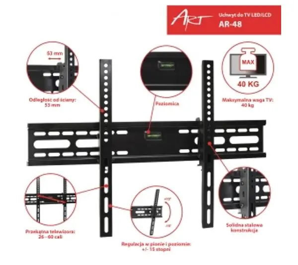 ART AR-48 od 26" do 60" Max 40kg