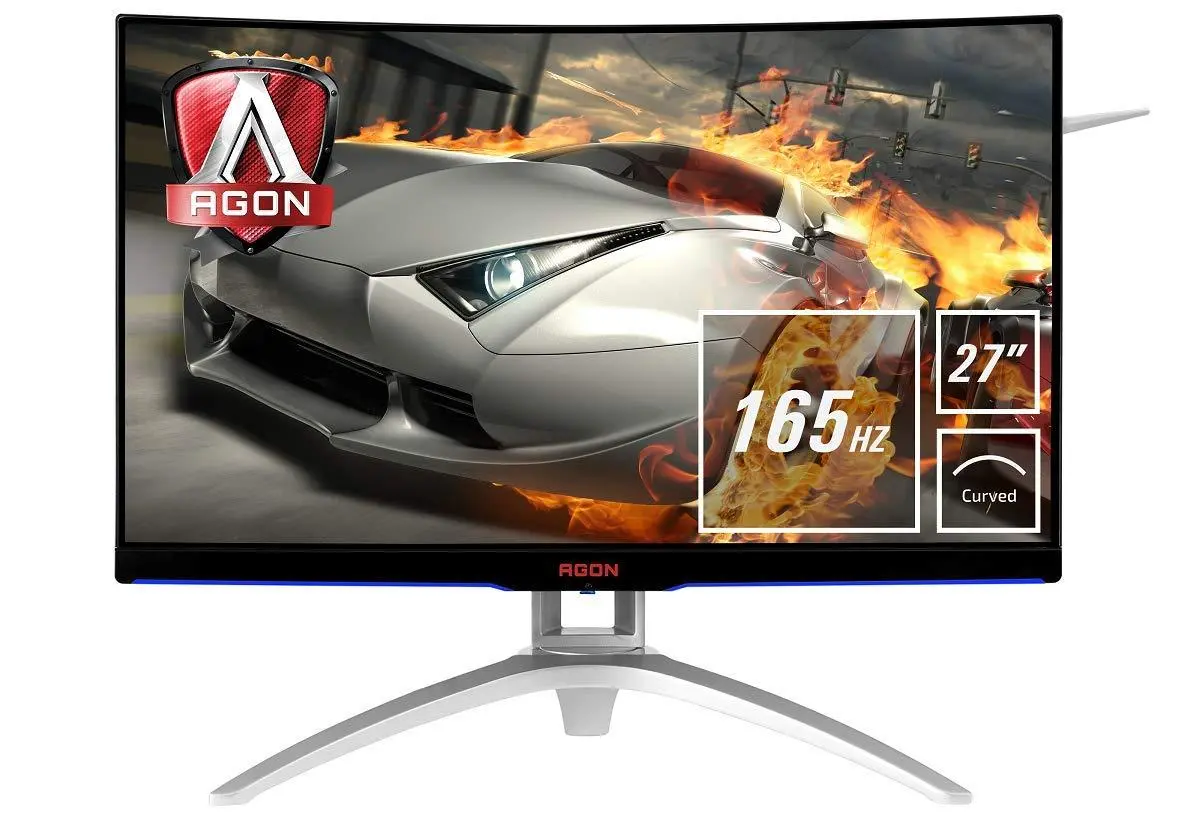 Monitor AOC AGON AG272FCX6  27" Full HD MVA 165Hz 1ms Zakrzywiony Gamingowy